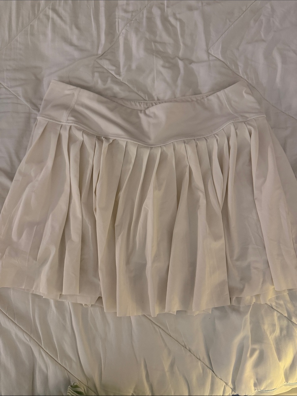 Athleta Pleated white Women’s Skirt - Elegant Everyday Style